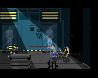 onEscapee (Amiga) screenshot: Deadly deadly machines