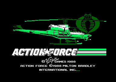 Action Force (Amstrad CPC) screenshot: Loading screen.