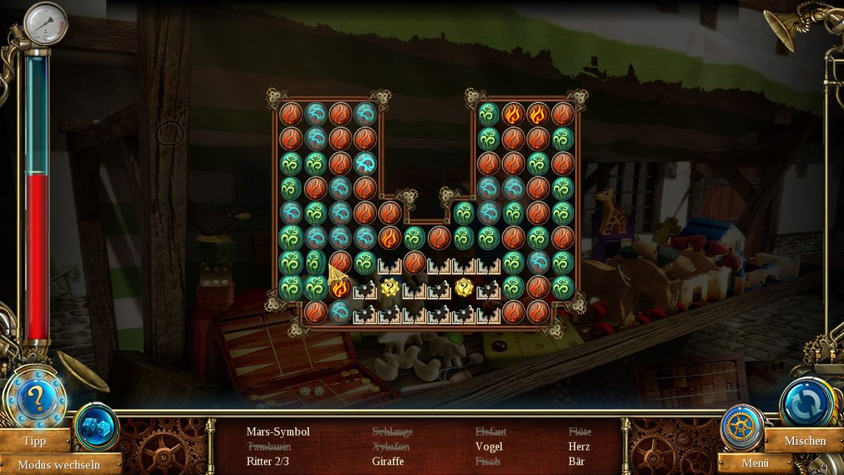 Time Mysteries: Inheritance - Remastered (Windows) screenshot: Instead of hidden object scene you can also play a match three game.