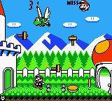 Game & Watch Gallery 2 (Game Boy Color) screenshot: Game - Helmet