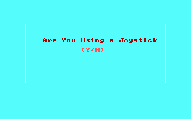 DJ Puff (DOS) screenshot: Joystick please?