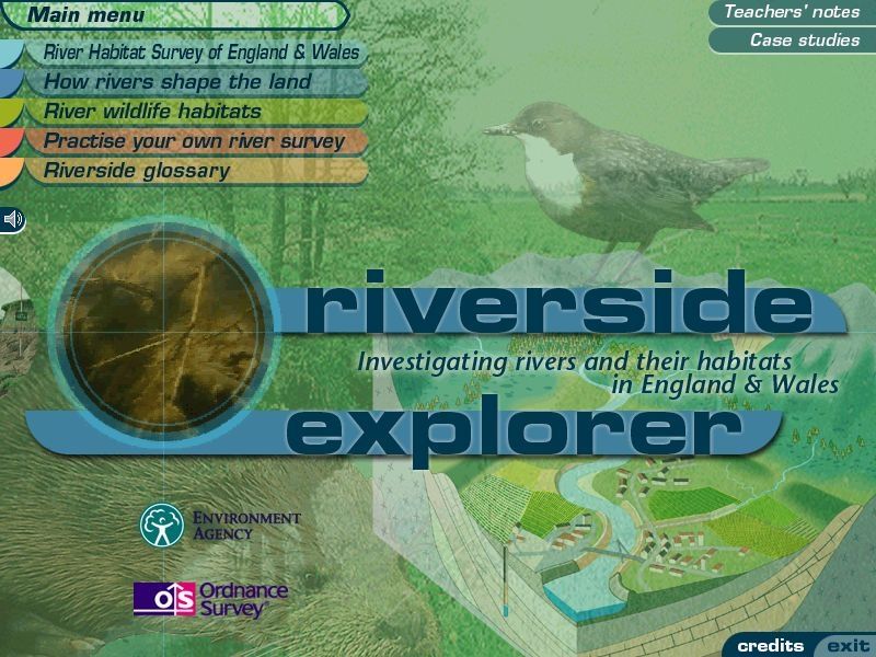 Riverside Explorer: version 1.0 (Windows) screenshot: The main menu