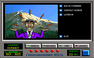 Where in America's Past Is Carmen Sandiego? (DOS) screenshot: Another V. I. L. E. Henchman!