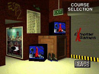 ESPN Espn2 Extreme Games (DOS) screenshot: Main Menu.