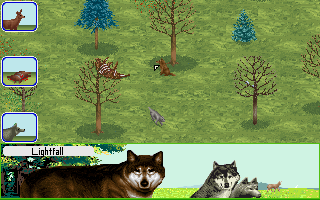 Wolf (DOS) screenshot: Using our sight sense