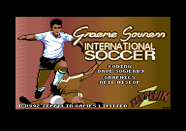 Graeme Souness International Soccer (Commodore 64) screenshot: Loading screen.