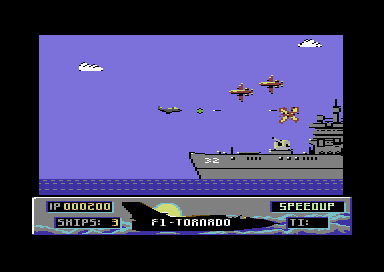 F1 Tornado (Commodore 64) screenshot: Destroy the enemy.