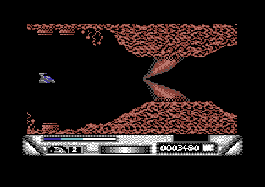 DNA Warrior (Commodore 64) screenshot: Timing is crucial.