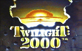 Twilight: 2000 (DOS) screenshot: Title screen