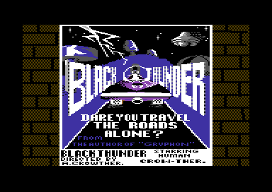 Black Thunder (Commodore 64) screenshot: Loading screen.