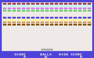 Atomic Handball (Commodore 64) screenshot: Ready to start