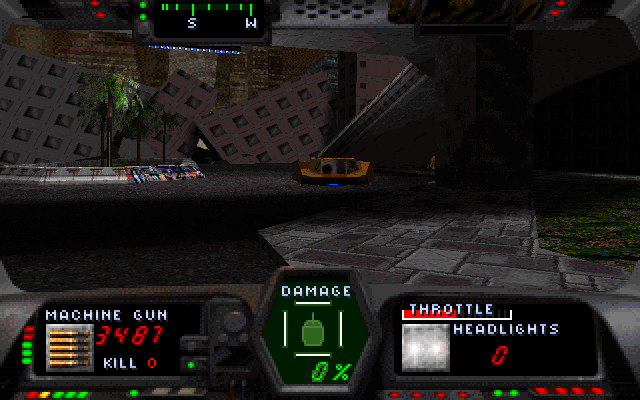 Gunmetal (DOS) screenshot: It's coming straight at us!