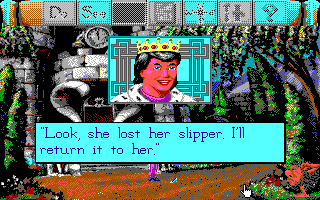 Mixed Up Fairy Tales (DOS) screenshot: Prince charming. (EGA/Tandy)