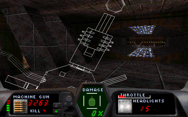 Gunmetal (DOS) screenshot: <i>Doom</i> style overhead map is available by pressing F9.