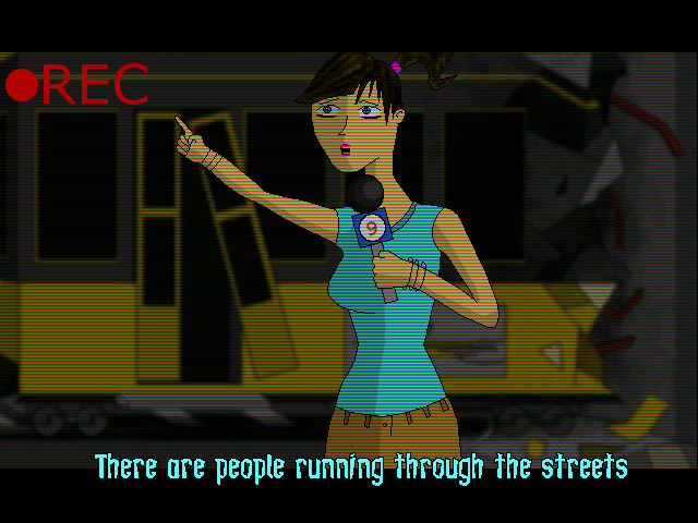 Escape from the Chaotic City (Windows) screenshot: Intro scene
