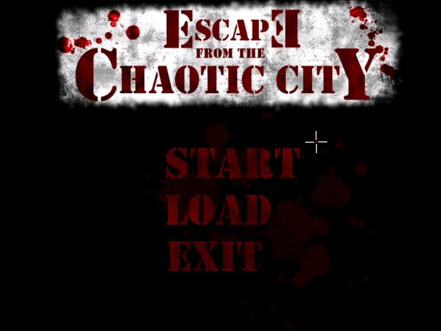 Escape from the Chaotic City (Windows) screenshot: Title screen