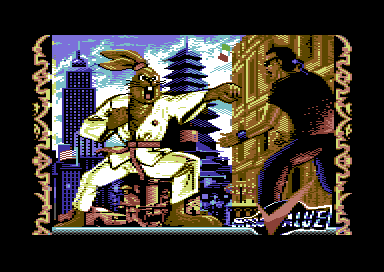 International Ninja Rabbits (Commodore 64) screenshot: Loading screen.