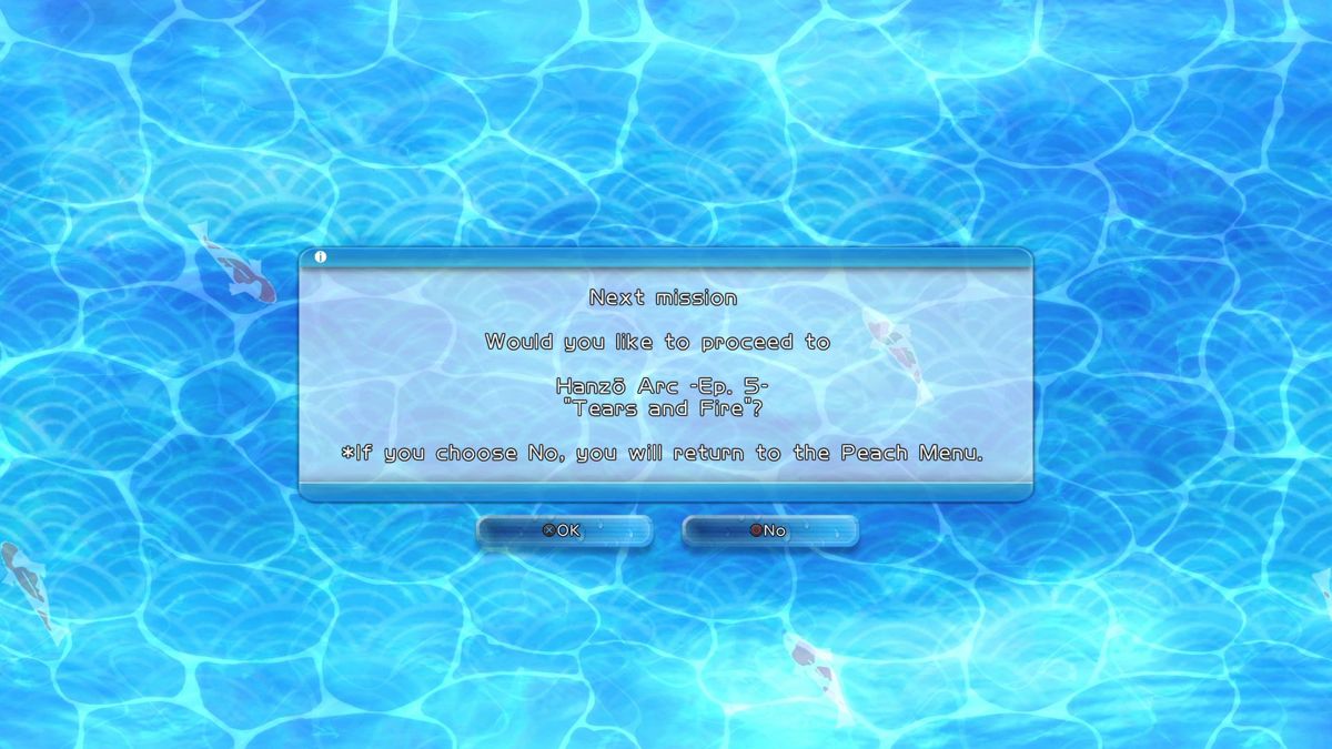 Senran Kagura: Peach Beach Splash (PlayStation 4) screenshot: Next Mission Screen