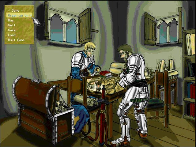 Dragons Battle (Windows) screenshot: in-game screenshot of units organization screen