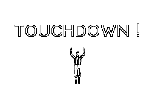 NFL Challenge (Macintosh) screenshot: Touchdown!