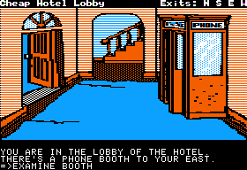 Masquerade (Apple II) screenshot: Lobby.