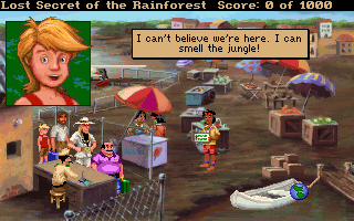 Lost Secret of the Rainforest (DOS) screenshot: Let the games begin!