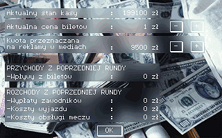 Speedway Manager '96 (DOS) screenshot: Finances