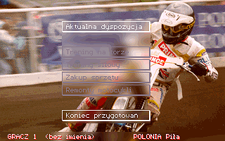 Speedway Manager '96 (DOS) screenshot: Arrangements