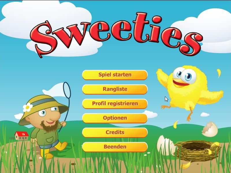 Sweeties (Windows) screenshot: Menue