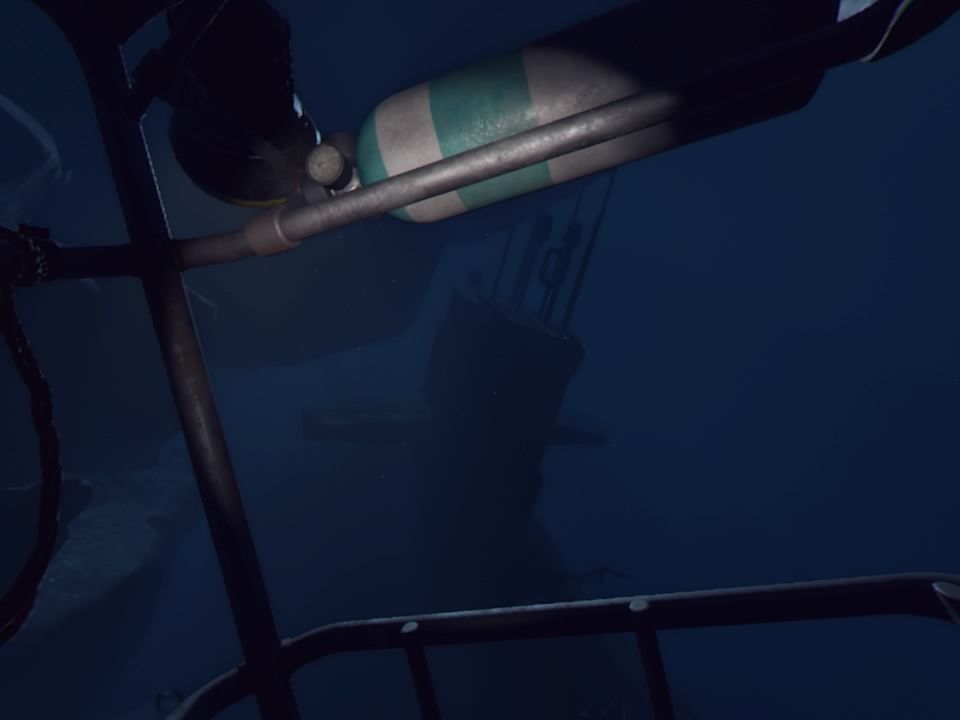 PlayStation VR Worlds (PlayStation 4) screenshot: Ocean Descent - Nuclear submarine