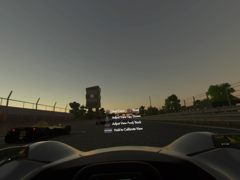 Driveclub VR (PlayStation 4) screenshot: Immediate race upon the initial game start