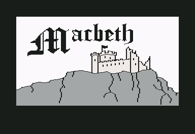 Macbeth (Commodore 64) screenshot: Intro adventure one