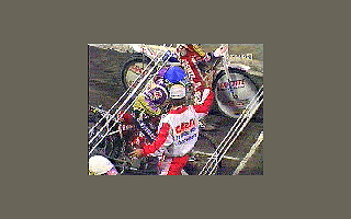 Speedway Manager '96 (DOS) screenshot: Start line