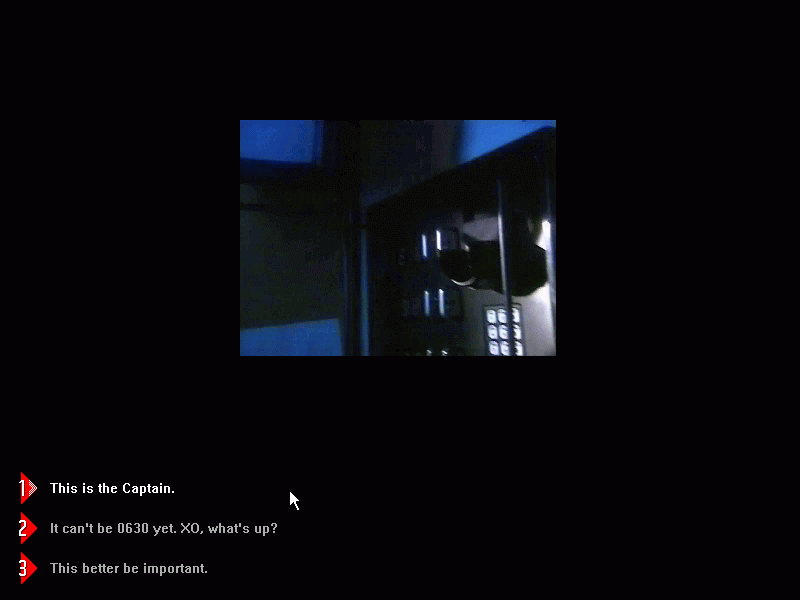 Silent Steel (Windows 3.x) screenshot: First Selection Screen