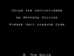 Corya the Warrior-Sage (ZX Spectrum) screenshot: Loading screen