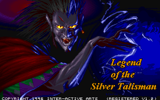 Legend of the Silver Talisman (DOS) screenshot: Title screen