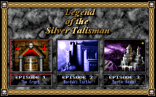 Legend of the Silver Talisman (DOS) screenshot: Select episode
