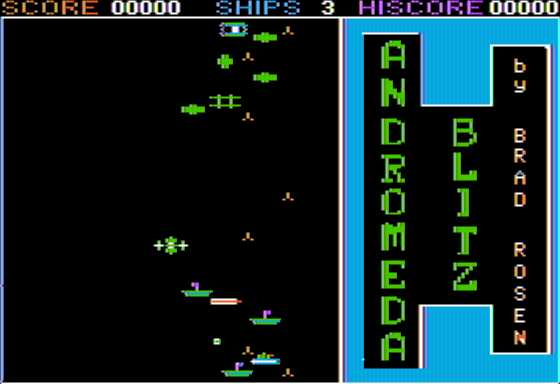 Triple Arcade Insanity (Apple II) screenshot: Surrounded by Aliens