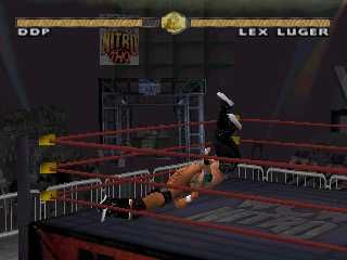 WCW Nitro (Windows) screenshot: A big bodyslam