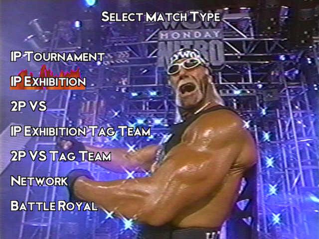 WCW Nitro (Windows) screenshot: Main menu