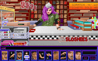 Wayne's World (DOS) screenshot: At the "Junk Mart"