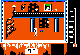 The Rocky Horror Show (Apple II) screenshot: Starting location
