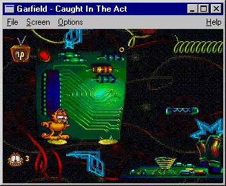 Garfield: Caught in the Act (Windows) screenshot: The beginning