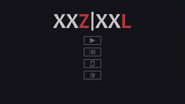 XXZ: XXL (Windows) screenshot: Title screen / main menu