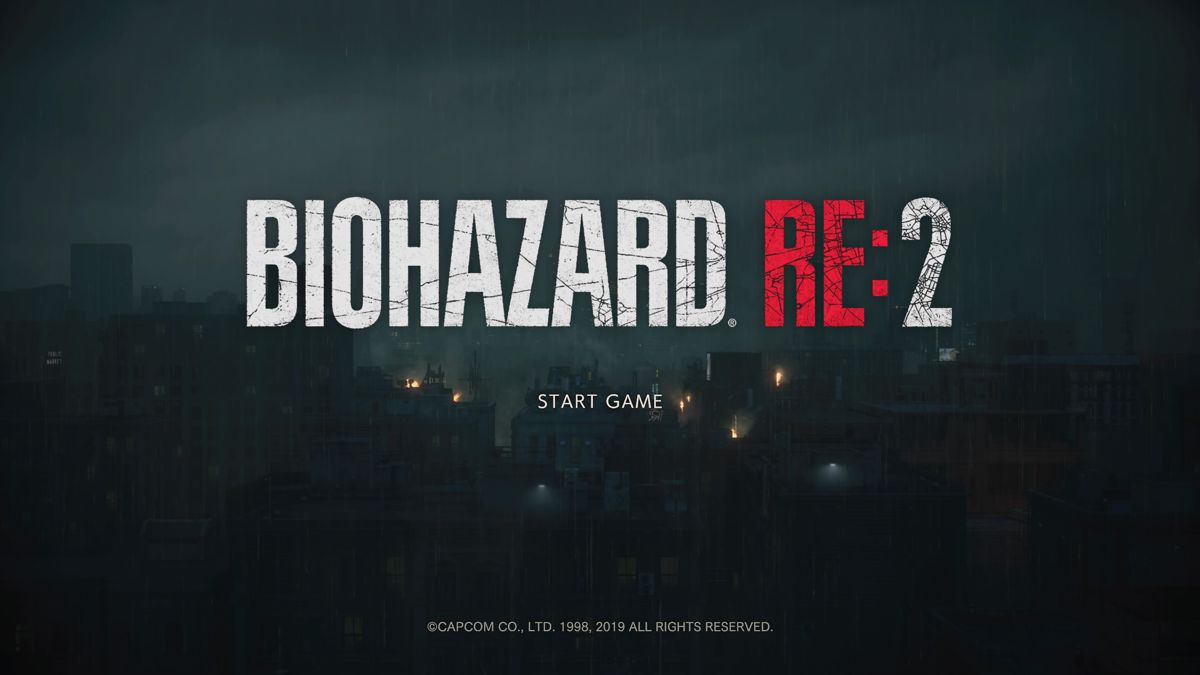 Resident Evil 2 (PlayStation 4) screenshot: Main title