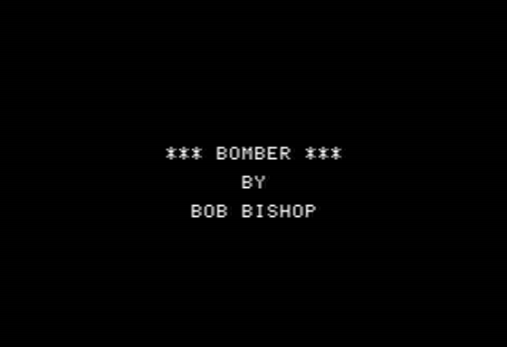 Screenshot of Bomber (Apple II, 1978) - MobyGames