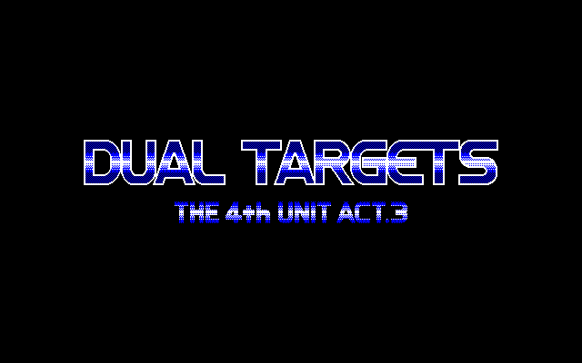 Dual Targets: The 4th Unit Act.3 (PC-98) screenshot: Title screen