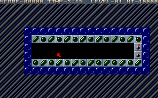 Shiftrix (DOS) screenshot: Start of Level 1