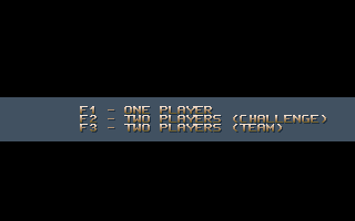 Shiftrix (DOS) screenshot: Player Selection