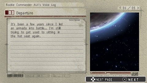 R-Type Command (PSP) screenshot: Story